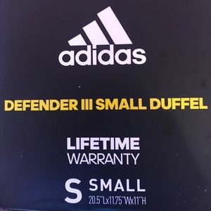 Adidas Defender III Small duffle (gym bag)